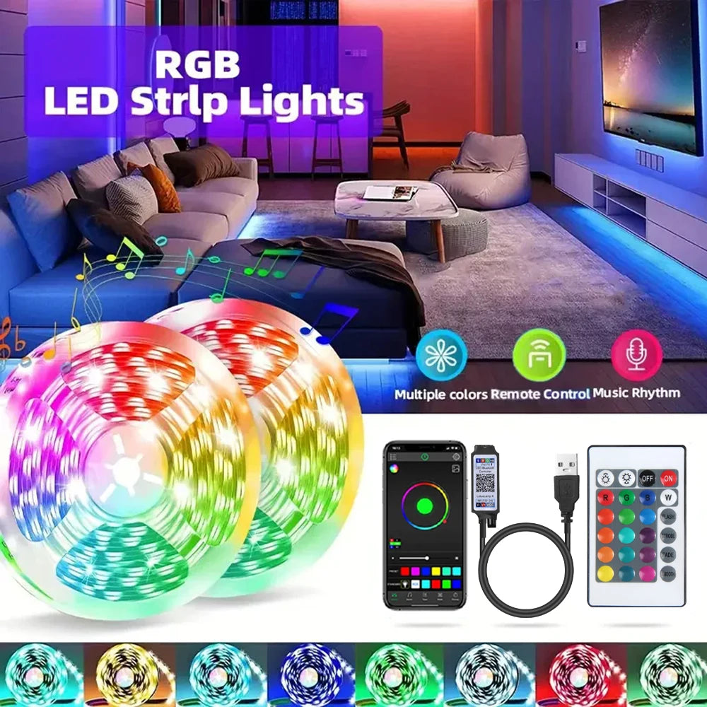 LED Strip Lights Smart Bluetooth 24Key Remote