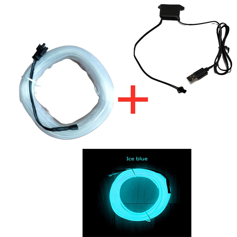 Car Interior Led Decorative Wiring Neon Strip
