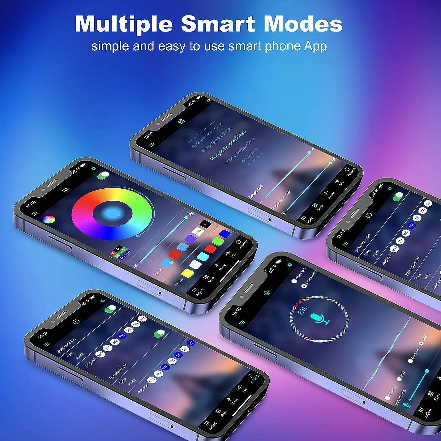 LED Strip Lights Smart Bluetooth 24Key Remote