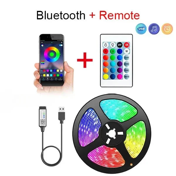 LED Strip Lights Smart Bluetooth 24Key Remote