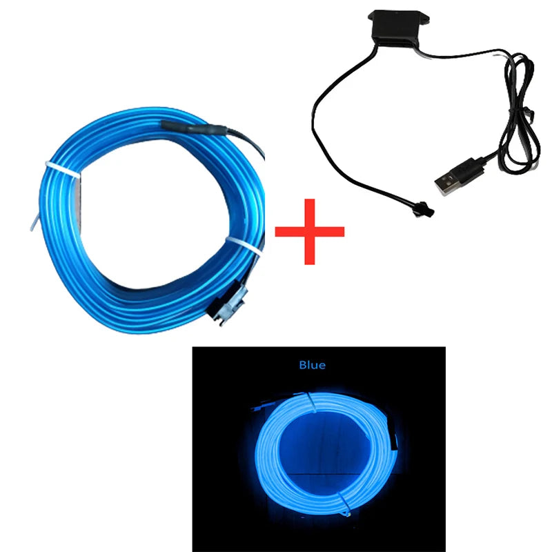 Car Interior Led Decorative Wiring Neon Strip