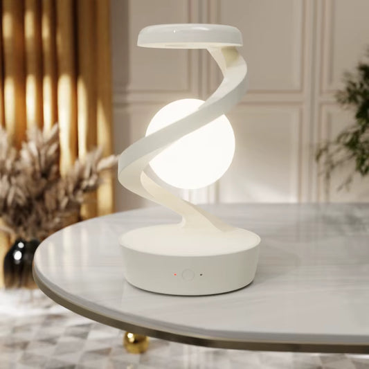 Rotating and Levitating Moon Desk Lamp