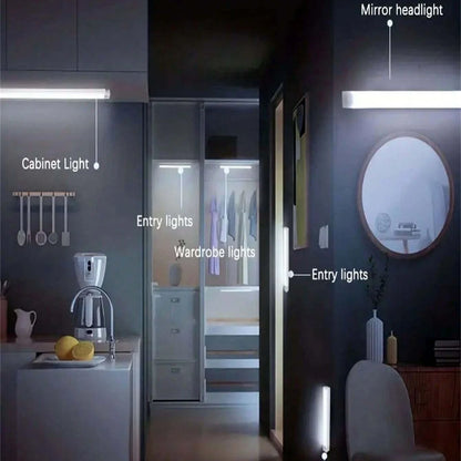 Wireless LED Night Light Motion Sensor Light Closet Night Lamp For Kitchen Bedroom Detector Light Cabinet Staircase Backlight