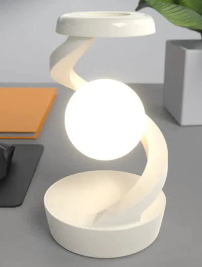 Rotating and Levitating Moon Desk Lamp